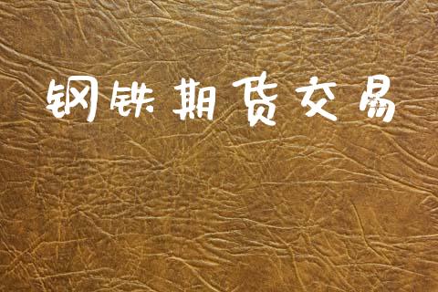 钢铁期货交易_https://wap.apzhendong.com_投资理财_第1张