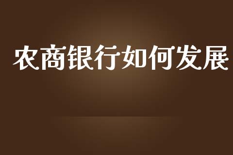 农商银行如何发展_https://wap.apzhendong.com_期货直播_第1张