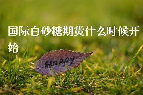 国际白砂糖期货什么时候开始_https://wap.apzhendong.com_今日财经_第1张