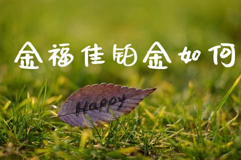 金福佳铂金如何_https://wap.apzhendong.com_美股行情_第1张