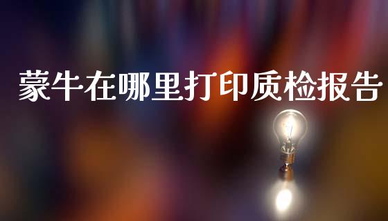 蒙牛在哪里打印质检报告_https://wap.apzhendong.com_今日财经_第1张