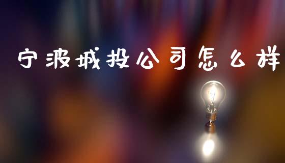 宁波城投公司怎么样_https://wap.apzhendong.com_投资理财_第1张