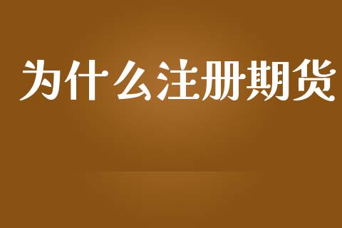 为什么注册期货_https://wap.apzhendong.com_期货直播_第1张