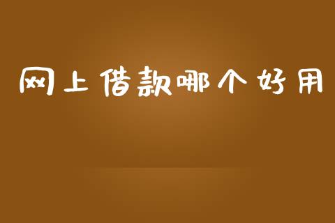 网上借款哪个好用_https://wap.apzhendong.com_投资理财_第1张