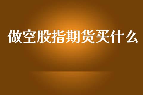 做空股指期货买什么_https://wap.apzhendong.com_投资理财_第1张