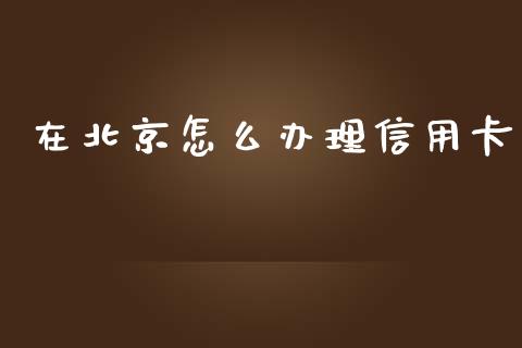 在北京怎么办理信用卡_https://wap.apzhendong.com_今日财经_第1张