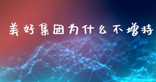 美好集团为什么不增持_https://wap.apzhendong.com_投资理财_第1张