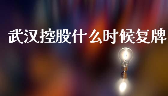 武汉控股什么时候复牌_https://wap.apzhendong.com_期货直播_第1张