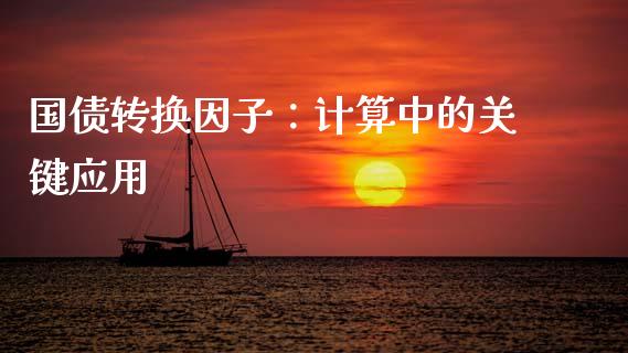 国债转换因子：计算中的关键应用_https://wap.apzhendong.com_期货直播_第1张
