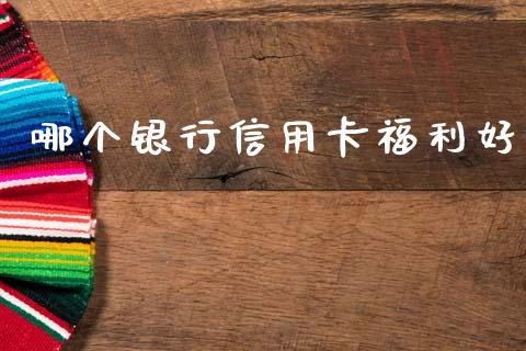 哪个银行信用卡福利好_https://wap.apzhendong.com_美股行情_第1张