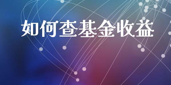 如何查基金收益_https://wap.apzhendong.com_期货直播_第1张