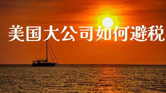 美国大公司如何避税_https://wap.apzhendong.com_投资理财_第1张