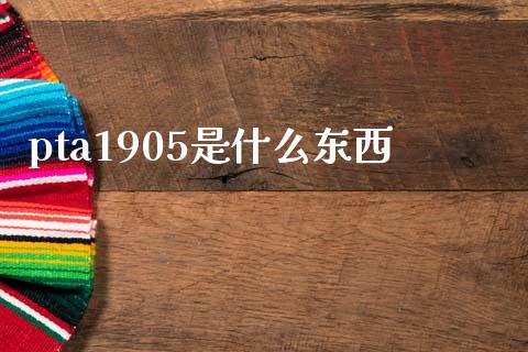 pta1905是什么东西_https://wap.apzhendong.com_期货直播_第1张