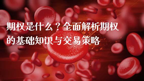 期权是什么？全面解析期权的基础知识与交易策略_https://wap.apzhendong.com_今日财经_第1张