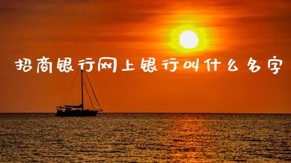 招商银行网上银行叫什么名字_https://wap.apzhendong.com_今日财经_第1张