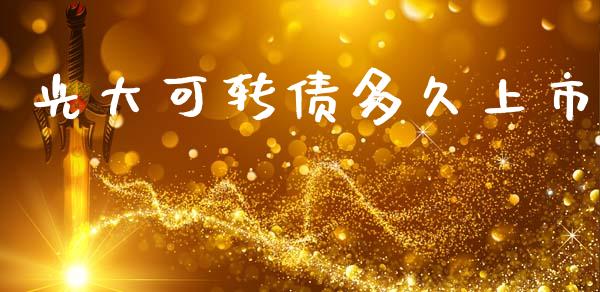 光大可转债多久上市_https://wap.apzhendong.com_今日财经_第1张