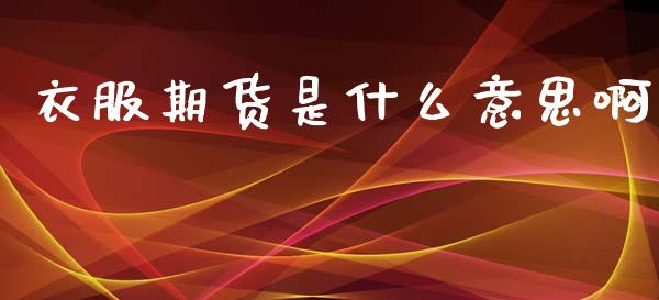 衣服期货是什么意思啊_https://wap.apzhendong.com_投资理财_第1张
