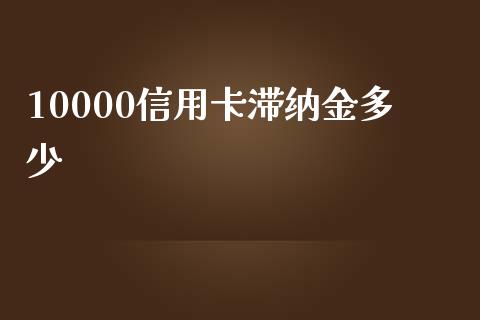10000信用卡滞纳金多少_https://wap.apzhendong.com_美股行情_第1张