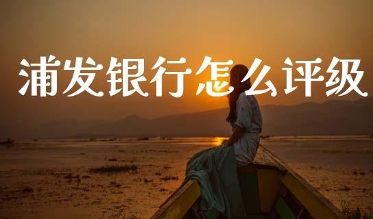 浦发银行怎么评级_https://wap.apzhendong.com_投资理财_第1张