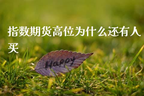 指数期货高位为什么还有人买_https://wap.apzhendong.com_期货直播_第1张