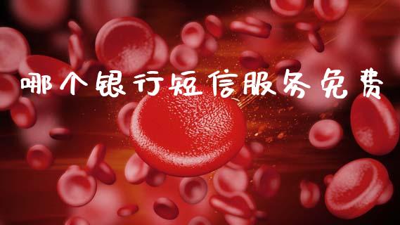 哪个银行短信服务免费_https://wap.apzhendong.com_今日财经_第1张