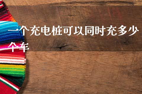 一个充电桩可以同时充多少个车_https://wap.apzhendong.com_美股行情_第1张
