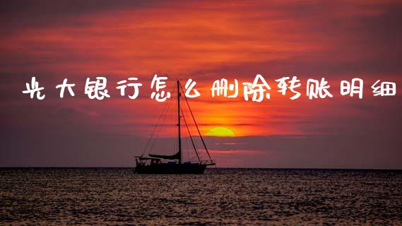 光大银行怎么删除转账明细_https://wap.apzhendong.com_期货直播_第1张