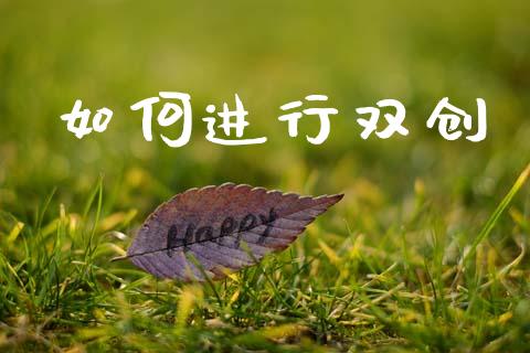 如何进行双创_https://wap.apzhendong.com_投资理财_第1张