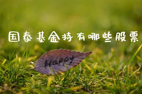 国泰基金持有哪些股票_https://wap.apzhendong.com_期货直播_第1张