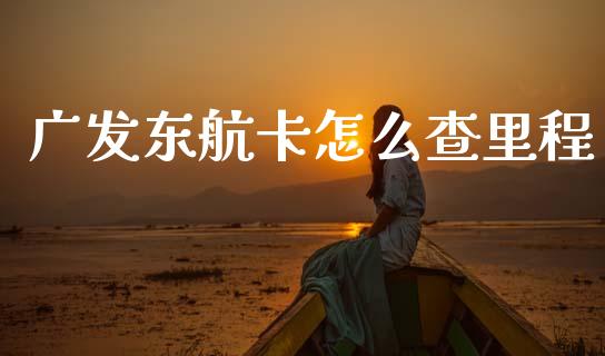 广发东航卡怎么查里程_https://wap.apzhendong.com_今日财经_第1张