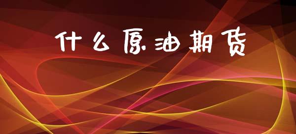 什么原油期货_https://wap.apzhendong.com_今日财经_第1张