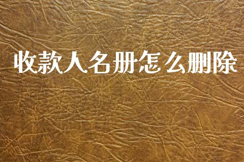 收款人名册怎么删除_https://wap.apzhendong.com_投资理财_第1张