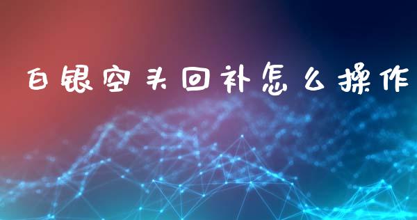 白银空头回补怎么操作_https://wap.apzhendong.com_美股行情_第1张