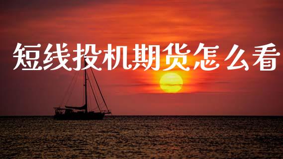 短线投机期货怎么看_https://wap.apzhendong.com_期货直播_第1张
