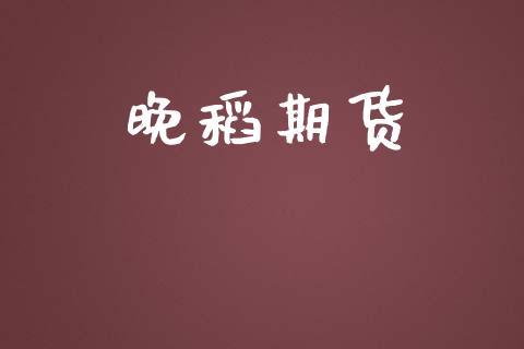 晚稻期货_https://wap.apzhendong.com_投资理财_第1张