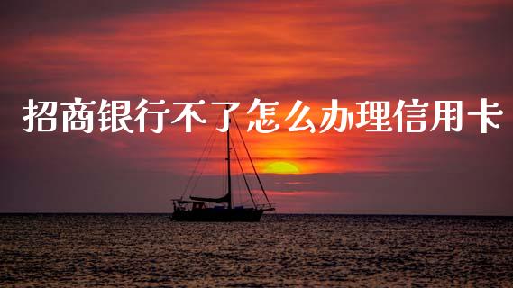 招商银行不了怎么办理信用卡_https://wap.apzhendong.com_美股行情_第1张