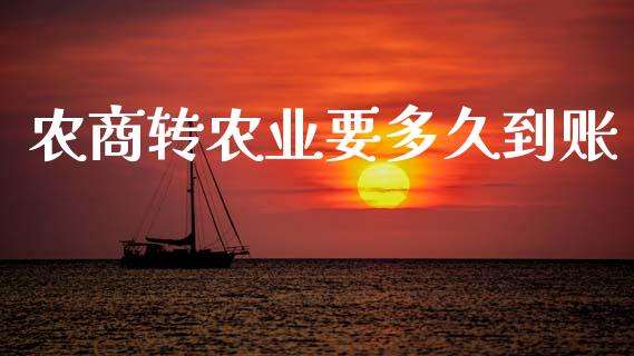 农商转农业要多久到账_https://wap.apzhendong.com_期货直播_第1张