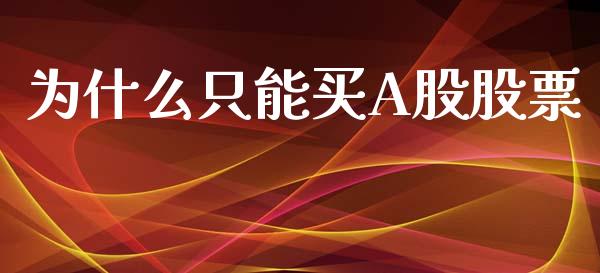 为什么只能买A股股票_https://wap.apzhendong.com_美股行情_第1张