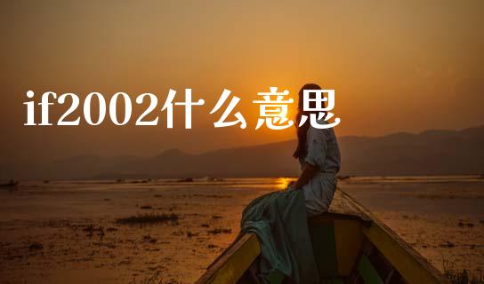 if2002什么意思_https://wap.apzhendong.com_投资理财_第1张