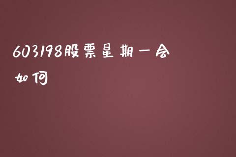 603198股票星期一会如何_https://wap.apzhendong.com_期货直播_第1张