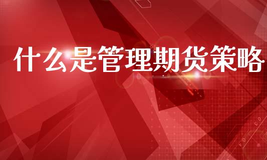 什么是管理期货策略_https://wap.apzhendong.com_投资理财_第1张