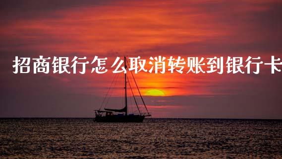 招商银行怎么取消转账到银行卡_https://wap.apzhendong.com_期货直播_第1张