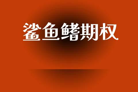 鲨鱼鳍期权_https://wap.apzhendong.com_期货直播_第1张