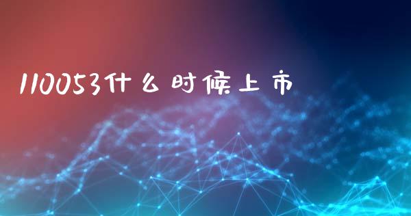 110053什么时候上市_https://wap.apzhendong.com_期货直播_第1张