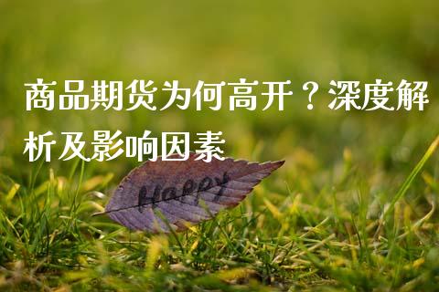 商品期货为何高开？深度解析及影响因素_https://wap.apzhendong.com_期货直播_第1张