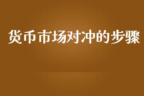 货币市场对冲的步骤_https://wap.apzhendong.com_美股行情_第1张