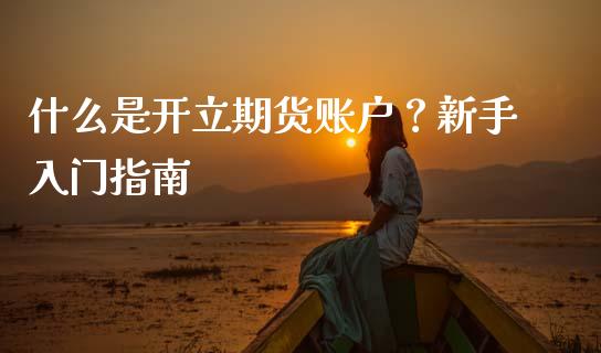 什么是开立期货账户？新手入门指南_https://wap.apzhendong.com_美股行情_第1张