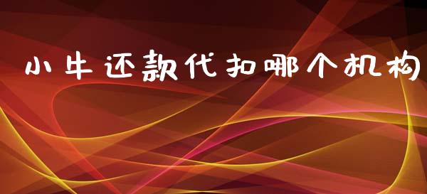 小牛还款代扣哪个机构_https://wap.apzhendong.com_今日财经_第1张