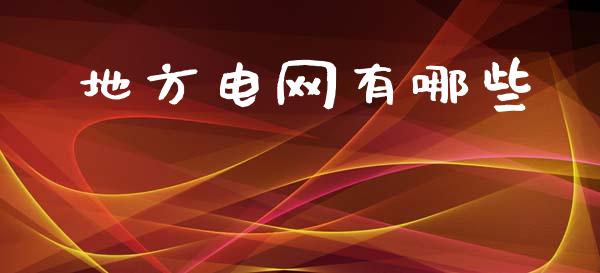 地方电网有哪些_https://wap.apzhendong.com_期货直播_第1张