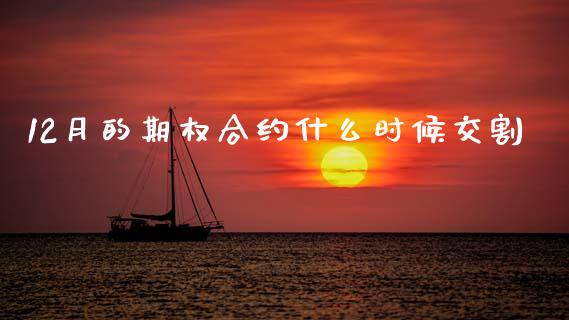 12月的期权合约什么时候交割_https://wap.apzhendong.com_美股行情_第1张